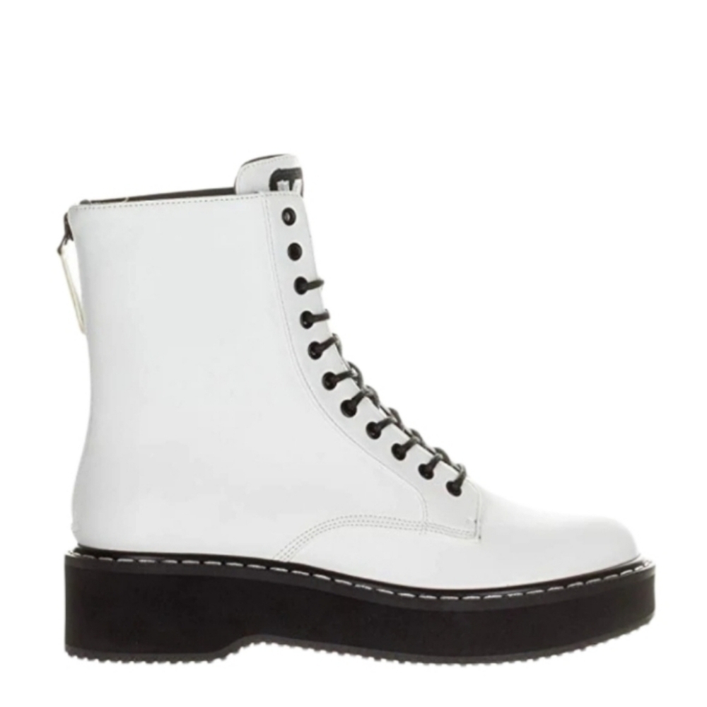 KENDALL + Kylie Women's Hunt White Combat Boot Size 9 - Picture 2 of 4